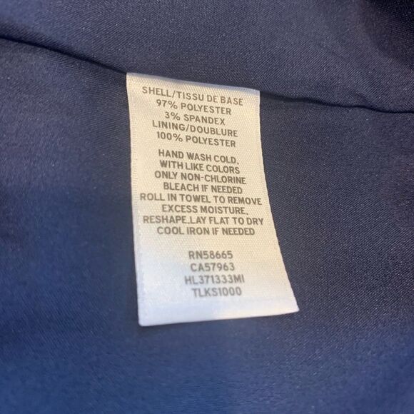 Chelsea 28 Long Sleeve Navy Blue Shift Dress Size 12 - Picture 9 of 9